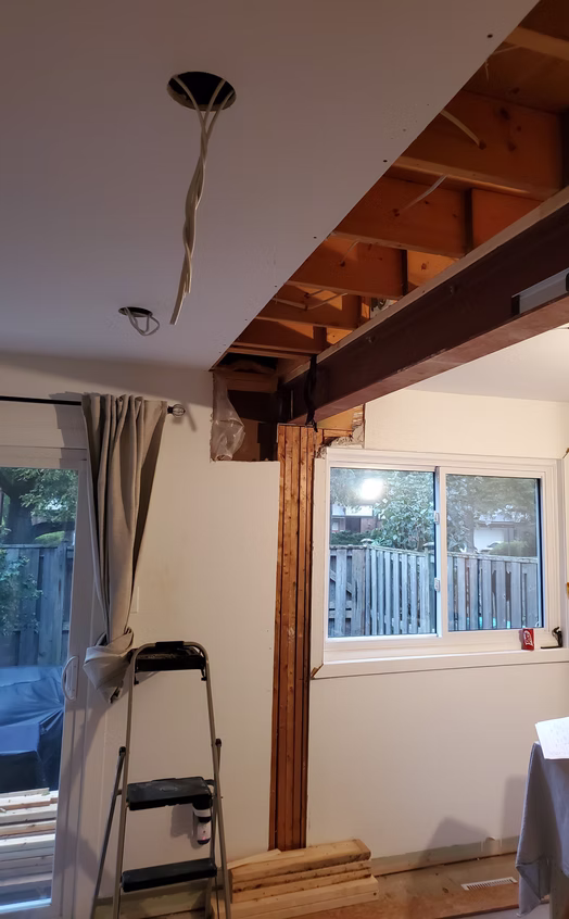 Load bearing wall removal
